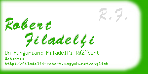robert filadelfi business card
